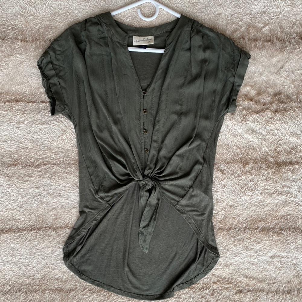Olive green blouse